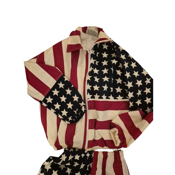 American Flagwear USA Vintage 100% Cotton Canvas Jacket Unisex sz S-M - Picture 2 of 8